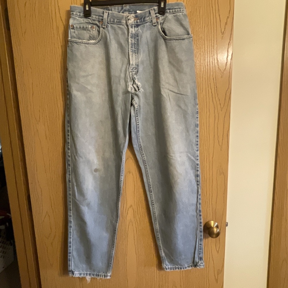 Men's Levi's‎ 560 Tapered Leg Light Denim Well Worn 34 X 32